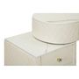 Voir la diapositive 5 : Paris Prix Coiffeuse Avec Pouf Effet Marbre  Sharon  120 Blanc & Or