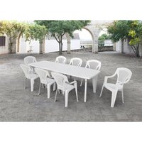 Salon de jardin en polypropylène gris SKY Siesta - 4 fauteuils -  Achat/vente de Mobilier de jardin pas cher - Cemonjardin