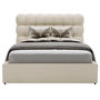 Voir la diapositive 1 : BEST MOBILIER Lotus - lit coffre - 180x200 cm - sommier inclus - en velours