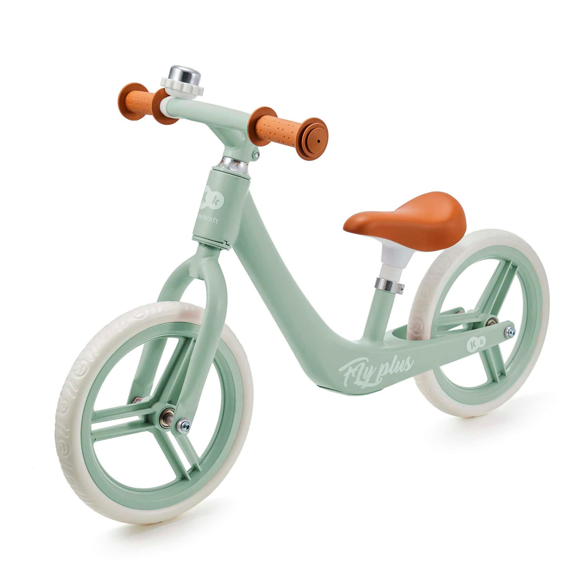 KINDERKRAFT Draisienne enfant design retro roues en mousse impermeable. Coloris disponibles : Rose, Bleu, Vert