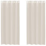 Voir la diapositive 2 : VIDAXL Rideaux en voile avec œillets 2 pcs creme 140x225 cm
