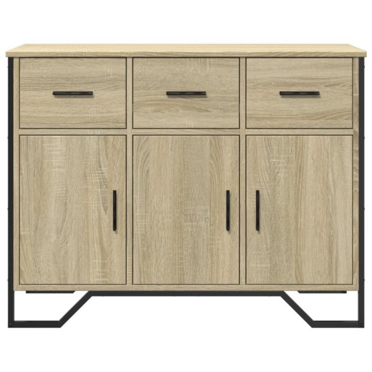 VIDAXL Buffet chêne sonoma 97x32,5x74,5 cm bois d ingénierie