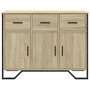 Voir la diapositive 4 : VIDAXL Buffet chêne sonoma 97x32,5x74,5 cm bois d ingénierie