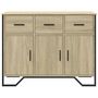 Voir la diapositive 4 : VIDAXL Buffet chêne sonoma 97x32,5x74,5 cm bois d ingénierie