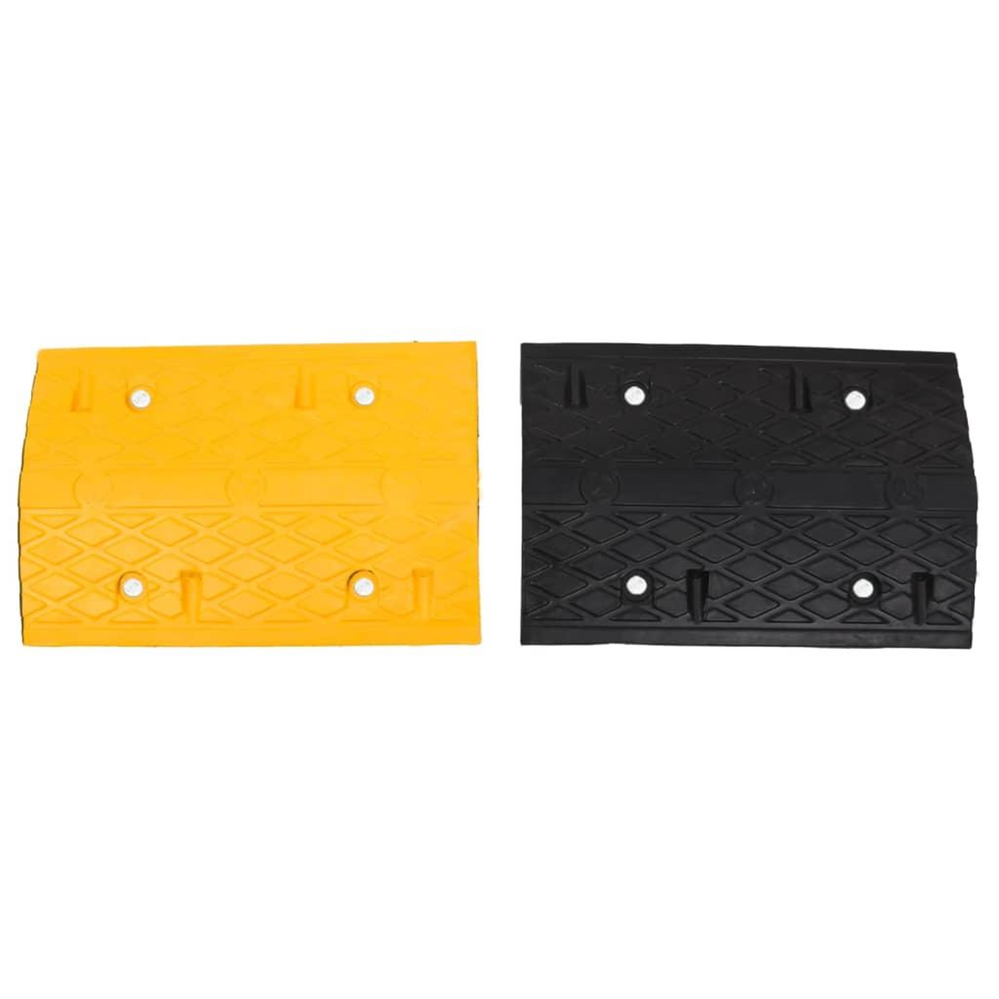 Voir la diapositive 4 : VIDAXL Ralentisseur Jaune et noir 97x32,5x4 cm Caoutchouc