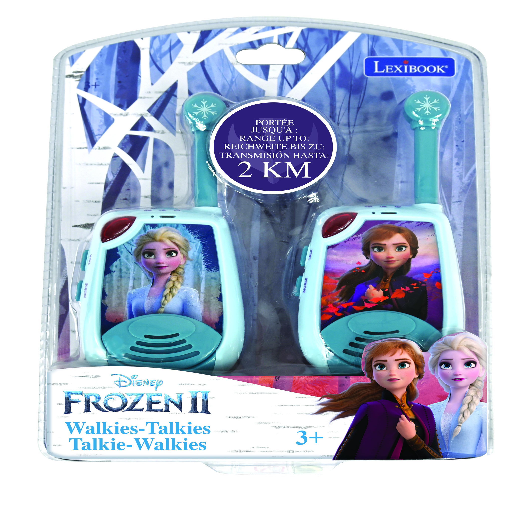 Voir la diapositive 6 : Lexibook Talkie-Walkies Reine des Neiges portée 2km fonction morse
