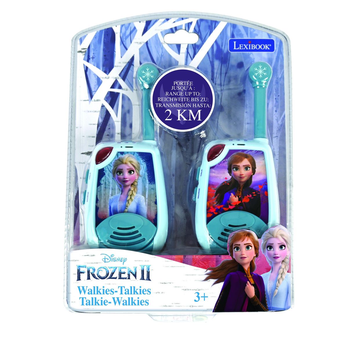 Lexibook Talkie-Walkies Reine des Neiges portée 2km fonction morse