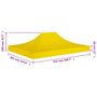 Voir la diapositive 6 : VIDAXL Toit de tente de reception 4,5x3 m Jaune 270 g/m^2