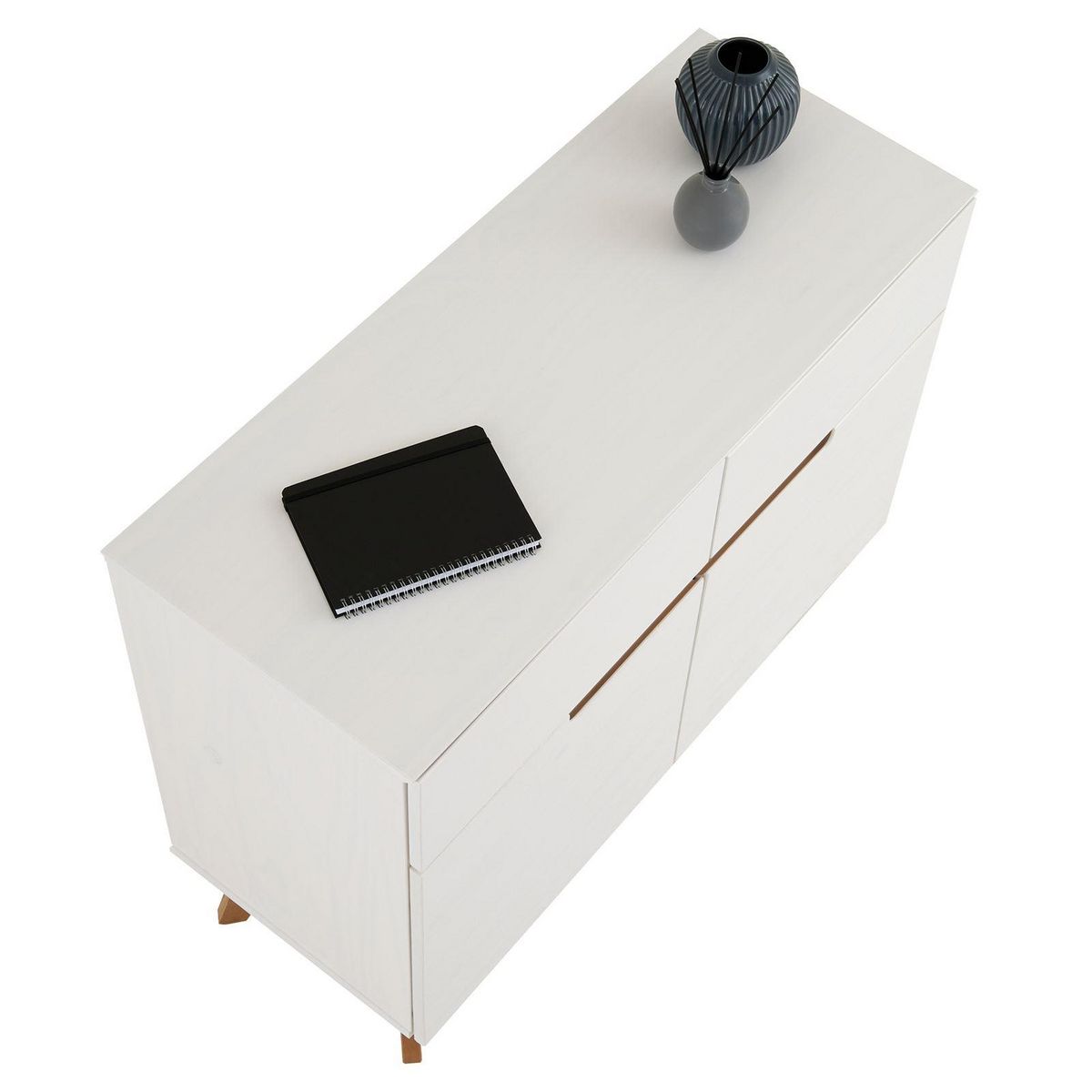 IDIMEX Buffet TIBOR, 2 tiroirs et 2 portes