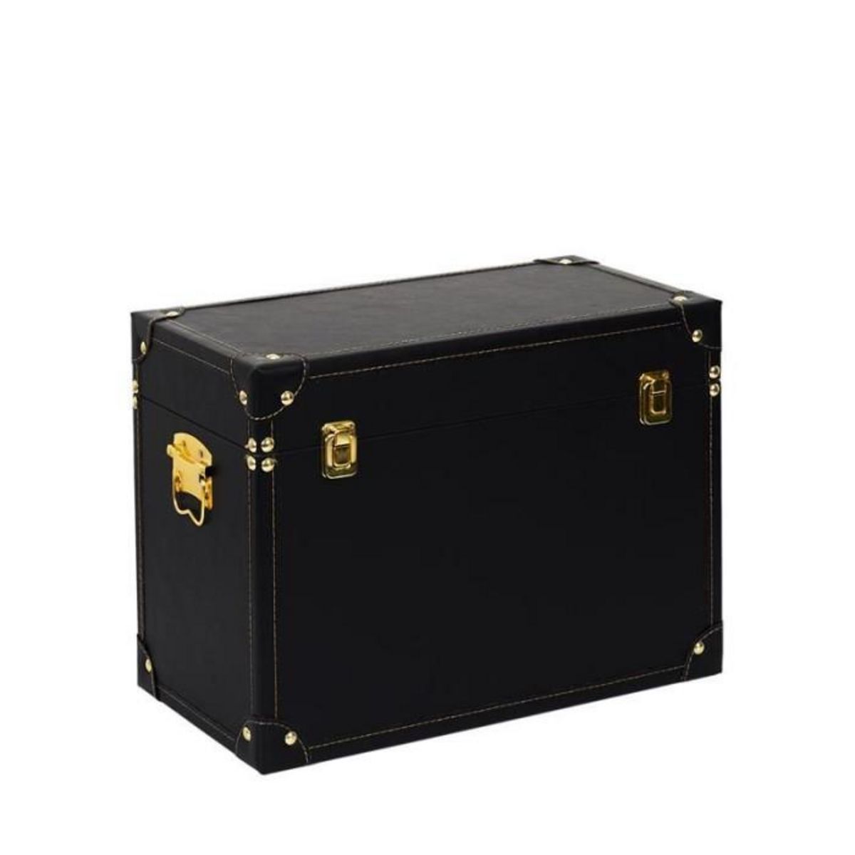 Paris Prix Lot de 3 Malles Déco  Orya  56cm Noir & Or