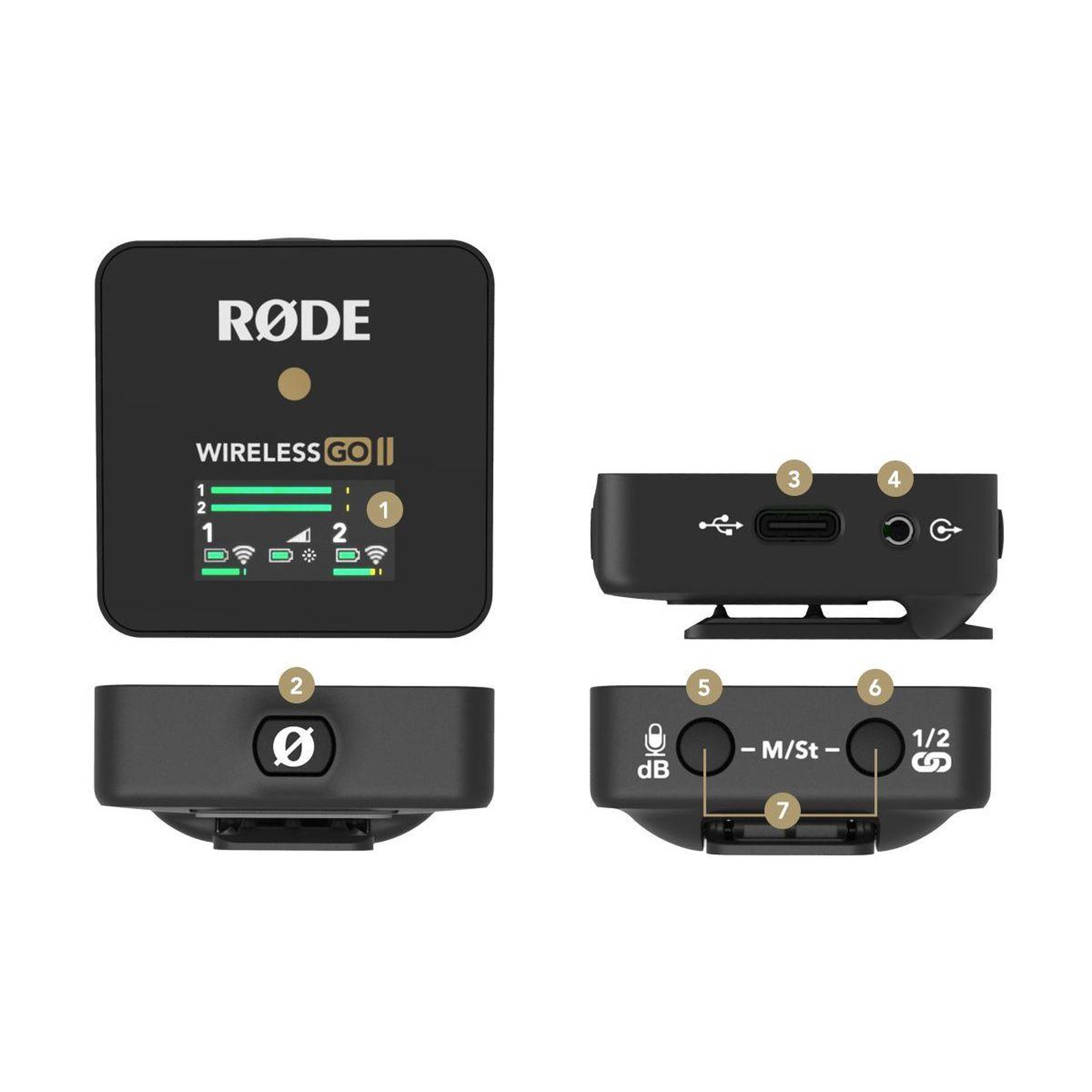 Voir la diapositive 4 : RODE Micro cravate sans fil Wireless Go II