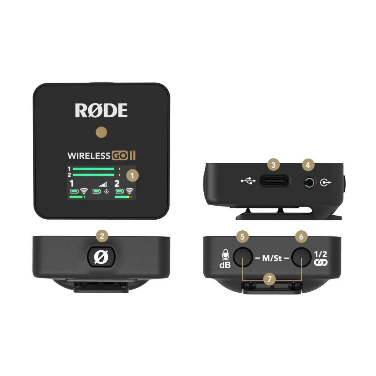 RODE Micro cravate sans fil Wireless Go II