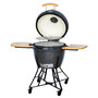 Voir la diapositive 4 : Somagic Barbecue charbon de bois kamado en céramique D61 cm KAMAGIC24 - Noir