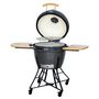 Voir la diapositive 4 : Somagic Barbecue charbon de bois kamado en céramique D61 cm KAMAGIC24 - Noir
