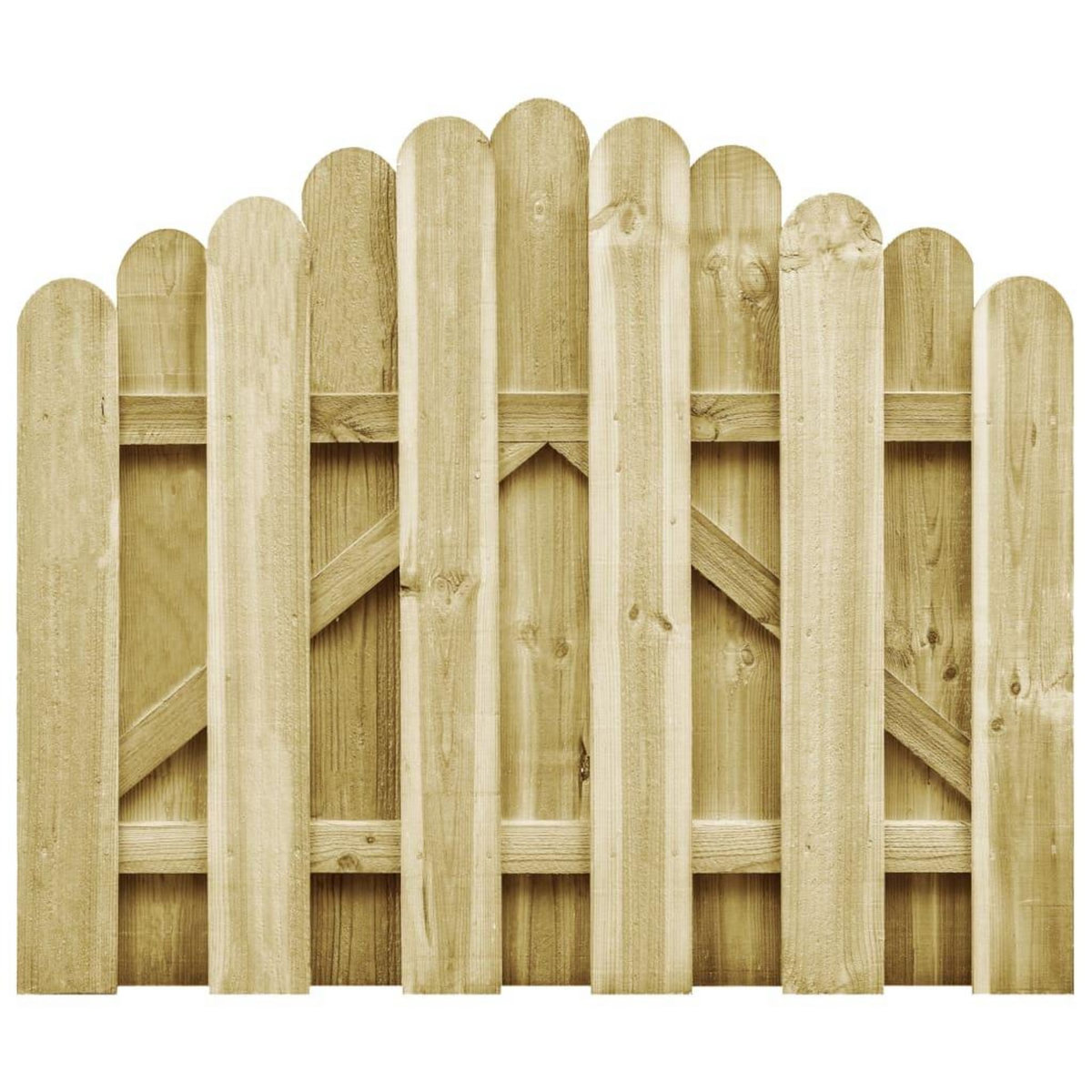 VIDAXL Portail de jardin bois de pin impregne 100x75 cm
