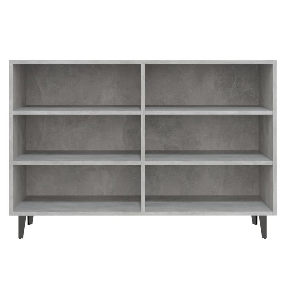 VIDAXL Buffet gris beton 103,5x35x70 cm bois d'ingenierie