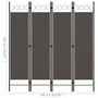 Voir la diapositive 6 : VIDAXL Cloison de separation 4 panneaux Anthracite 160 x 180 cm