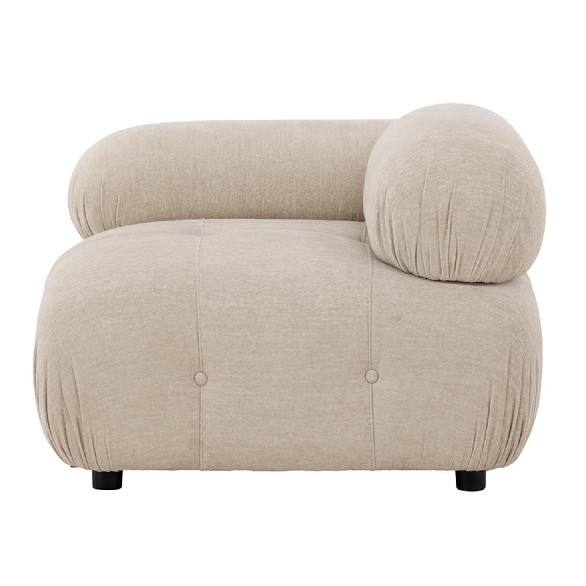 Voir la diapositive 5 : Paris Prix Module canapé d'angle droit  mika  95cm beige