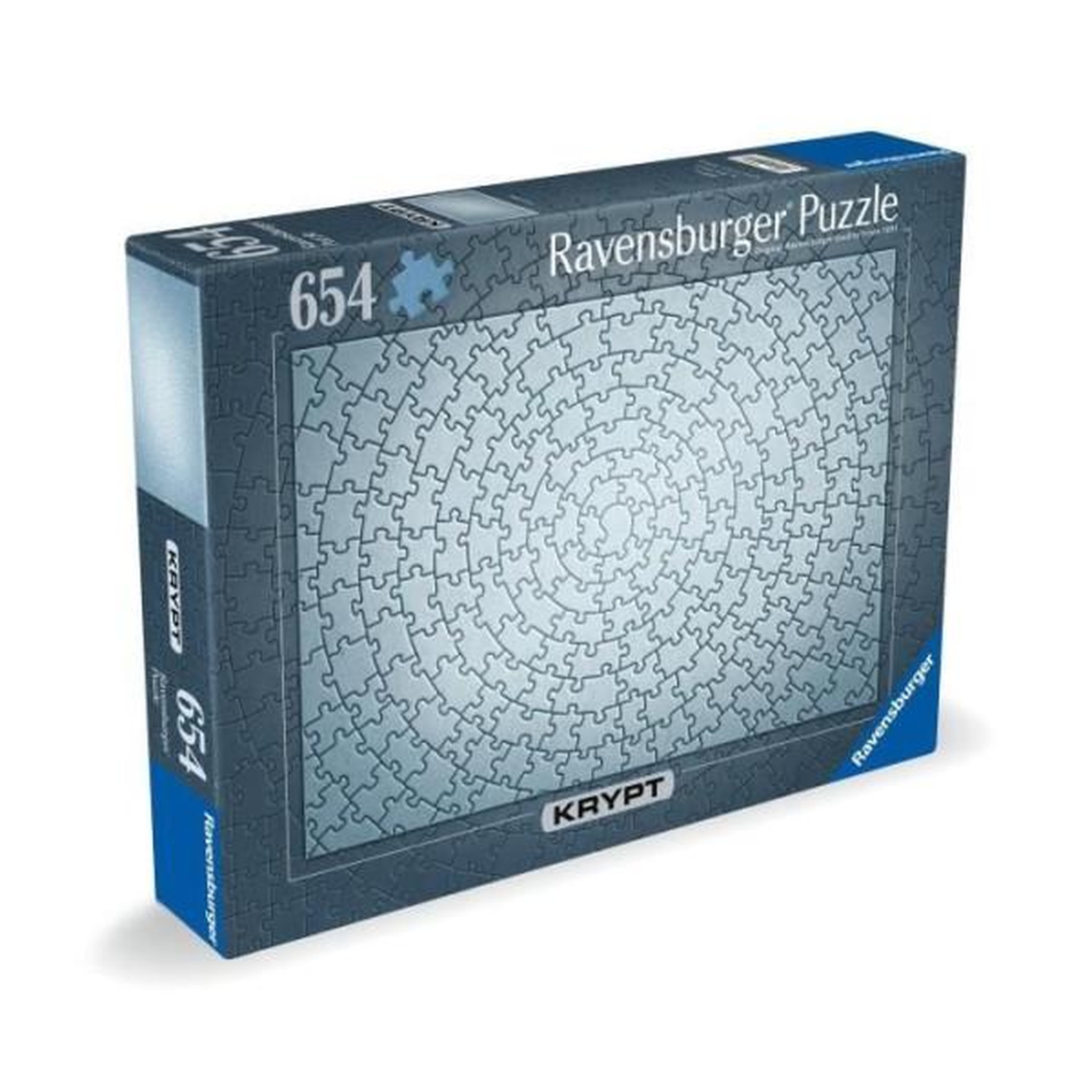 Voir la diapositive 5 : RAVENSBURGER Puzzle 654 pieces Krypt Silver, Adultes & enfants des 14 ans, Challenge monochrome, 12000071, Ravensburger