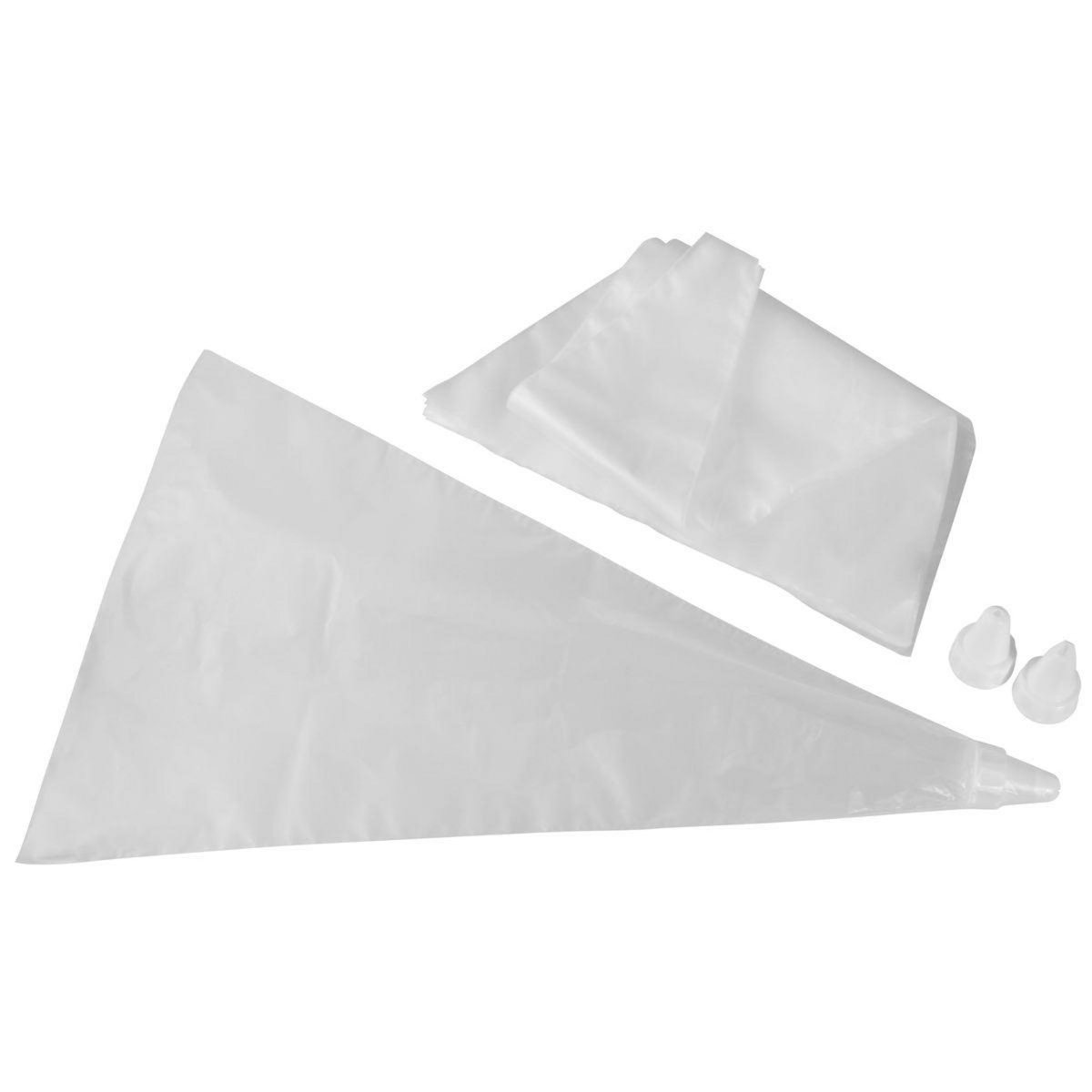ZENKER Lot de 20 poches à douille jetables et 3 embouts plastique réemployables 32 cm Zenker Smart Pastry