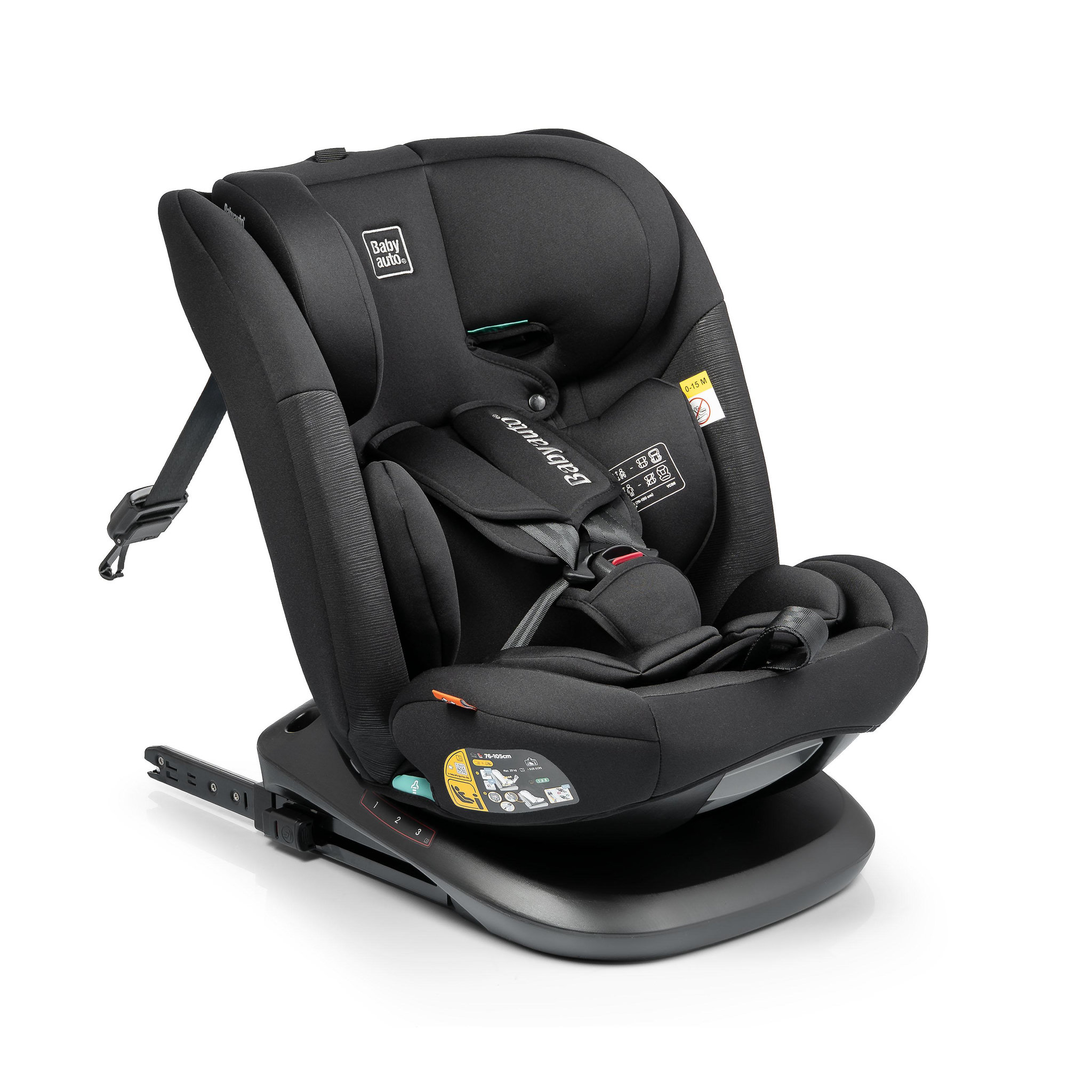Voir la diapositive 2 : BABYAUTO Siège auto riva ifix top tether reclinable 76-150 cm