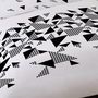 Voir la diapositive 3 : Dourev Parure de lit 4 pièces 100% coton TRIANGLES