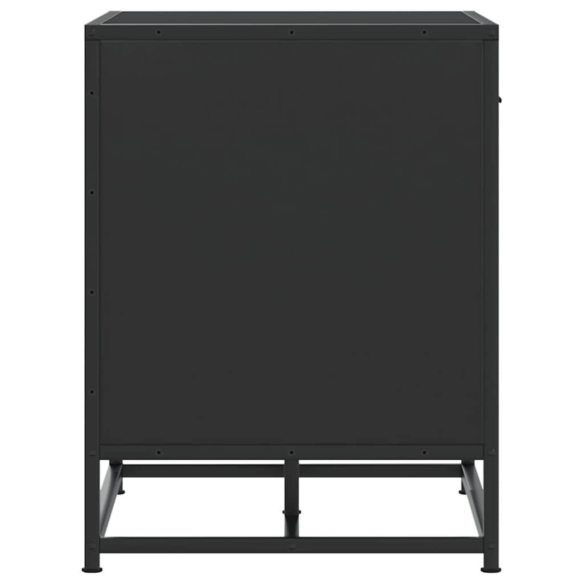 Voir la diapositive 5 : VIDAXL Banc a chaussures noir 60x40x53,5 cm bois d'ingenierie et metal