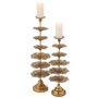 Voir la diapositive 4 : Paris Prix Bougeoir Déco en Métal  Arbre  62cm Or