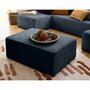 Voir la diapositive 1 : BEST MOBILIER Topaze - pouf - en velours côtelé plat