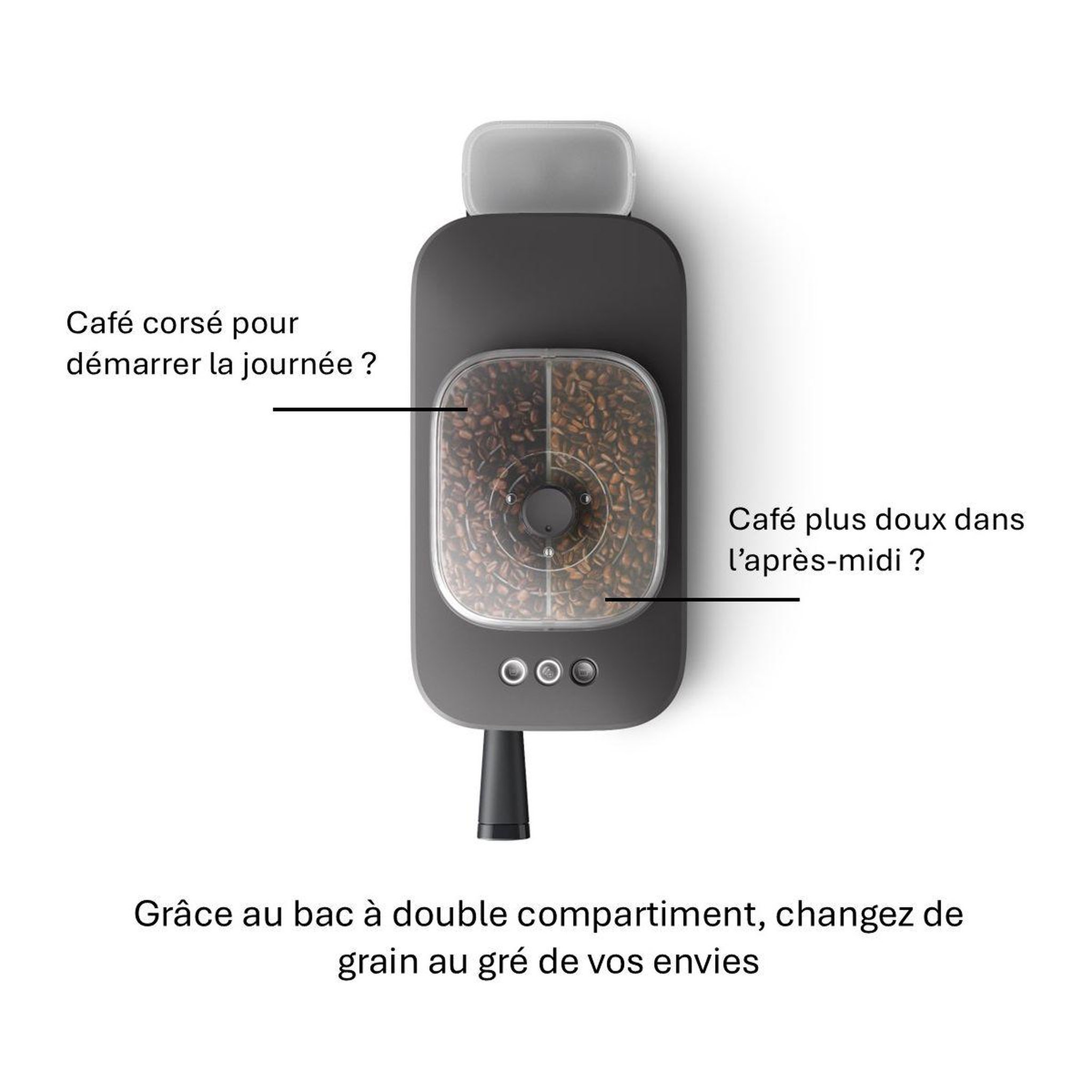 Voir la diapositive 3 : Philips Machine à expresso baristina bar320/60 cafetière à grain bac double compartiment noire