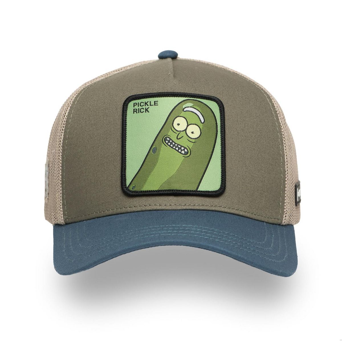 CAPSLAB Casquette trucker en coton avec filet Rick & Morty Pickle
