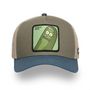 Voir la diapositive 2 : CAPSLAB Casquette trucker en coton avec filet Rick & Morty Pickle