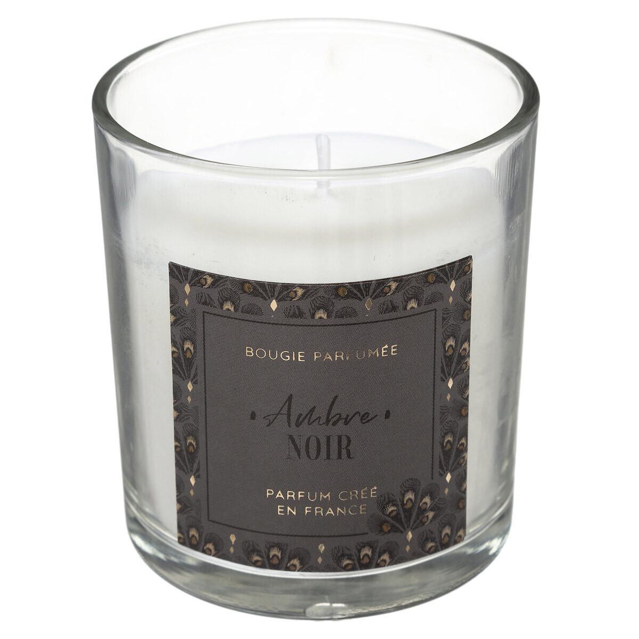 Voir la diapositive 2 : COMPTOIR DE LA BOUGIE Bougie parfumée cloche  loli  130g ambre noir