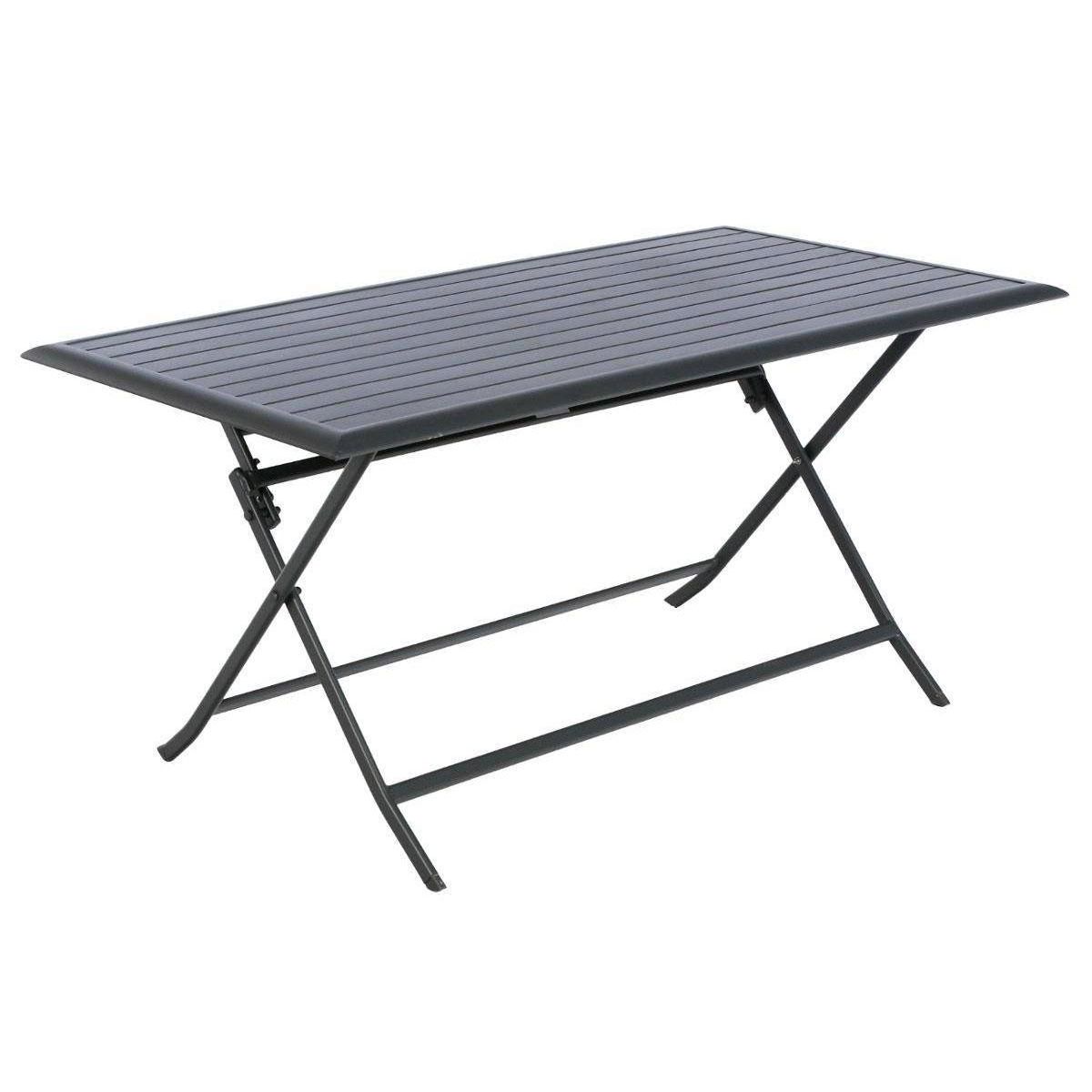 HESPERIDE Table de jardin rectangulaire Azua 6 places Graphite - Hespéride