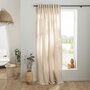 Voir la diapositive 1 : FUTURE HOME Rideau uni en gaze de coton pattes cachées à l'unité 140x300cm