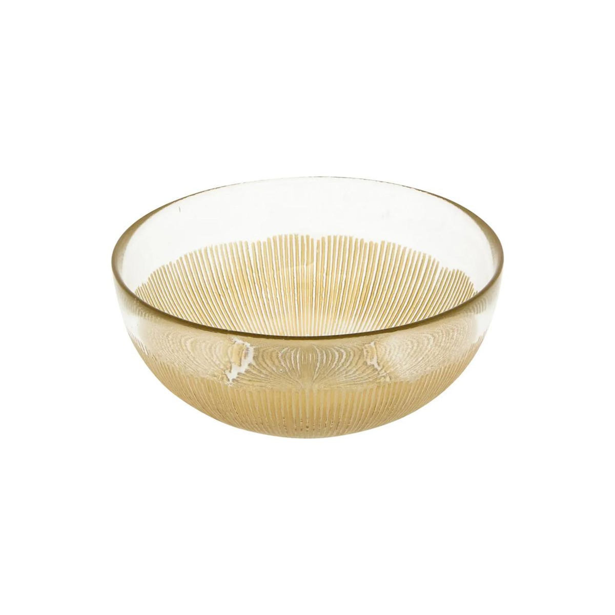 SECRET DE GOURMET Lot de 6 Coupelles en Verre  Celeste  15cm Doré