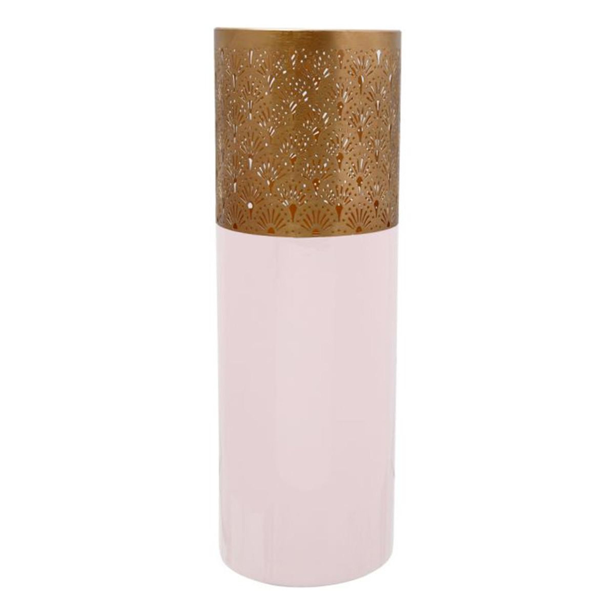 Voir la diapositive 1 : Paris Prix Vase rond design  decoa  60cm rose poudré & or