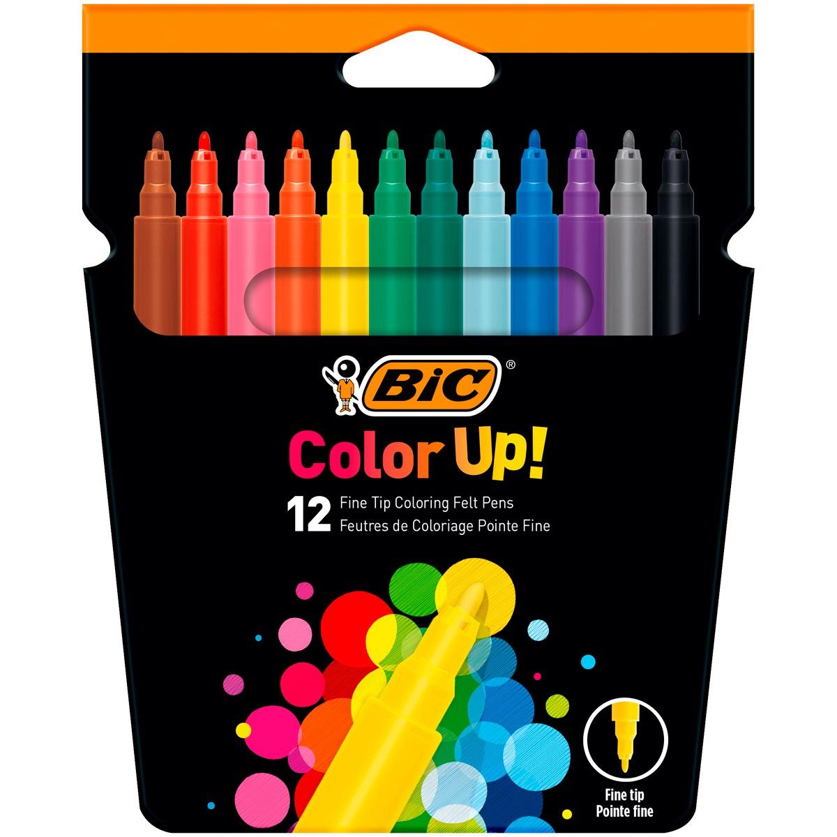 BIC Feutres de coloriage pointe fine COLOR UP (lot de 12)