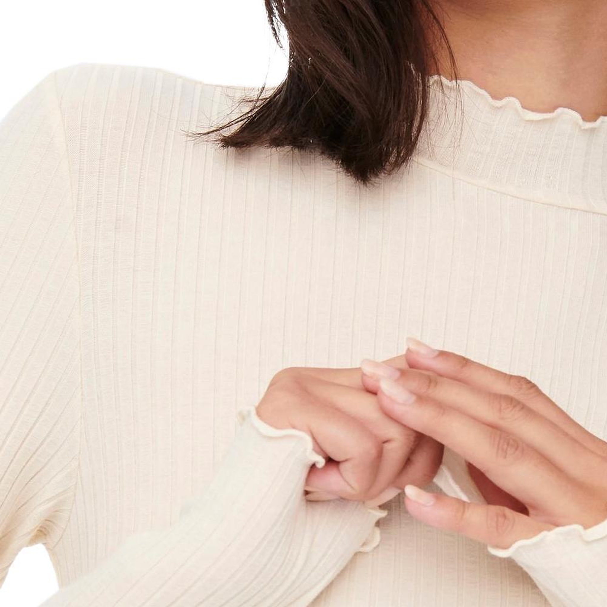 Voir la diapositive 3 : JACQUELINE DE YONG T-shirt Beige Femme JDY Fransiska