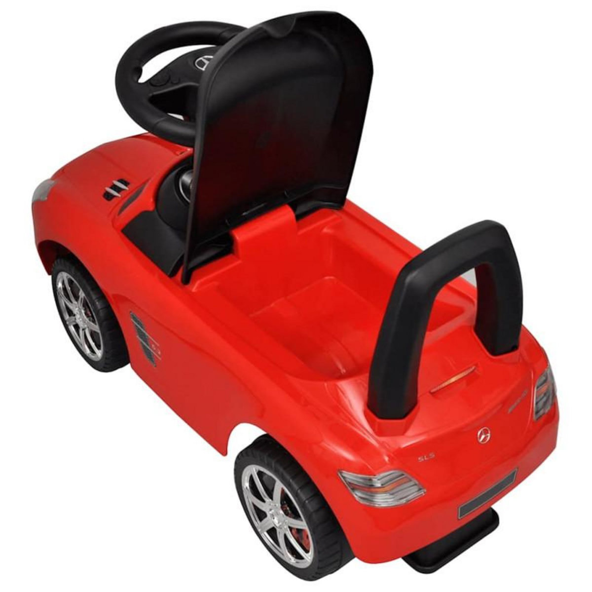 VIDAXL Voiture à pousser par pieds pour enfants rouge