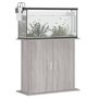 Voir la diapositive 3 : VIDAXL Support pour aquarium sonoma gris 81x36x73 cm bois d ingénierie