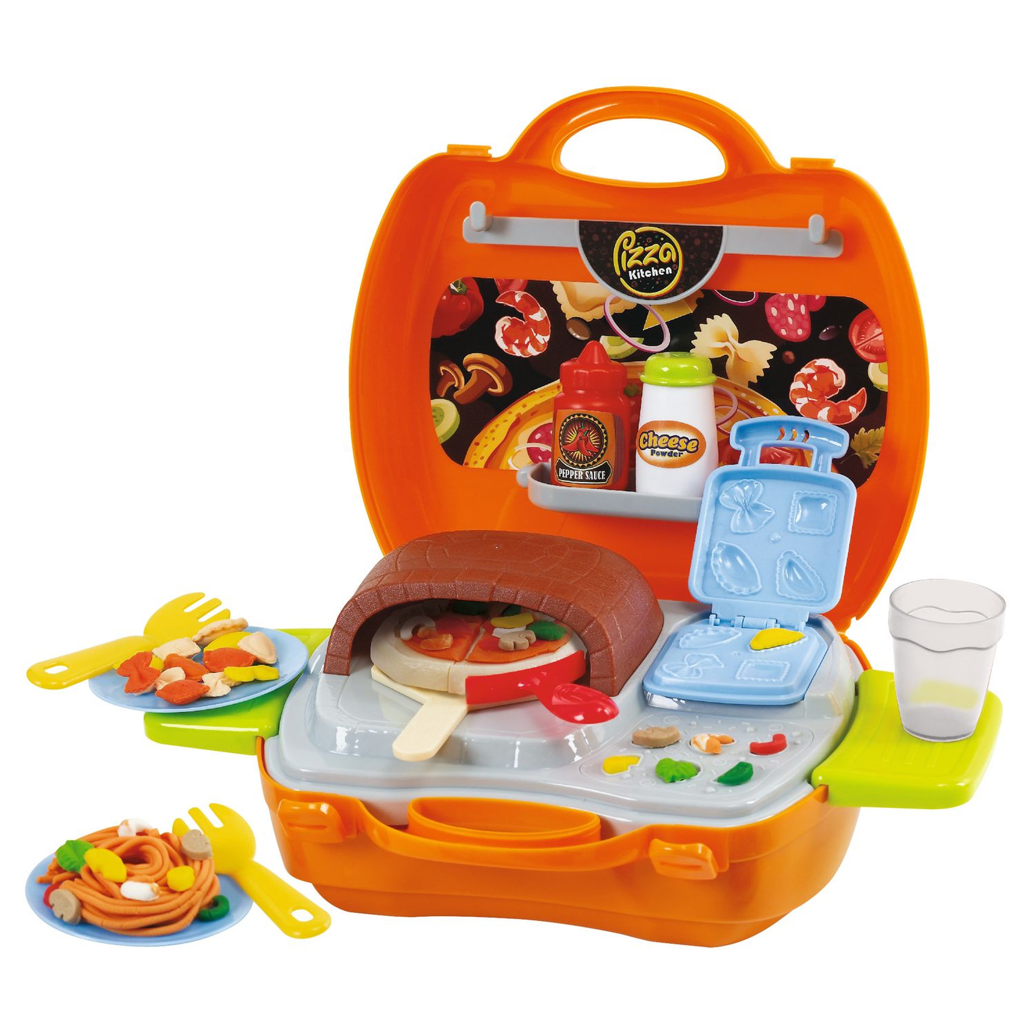 Voir la diapositive 3 : One Two Fun Valise pâte à modeler pizza