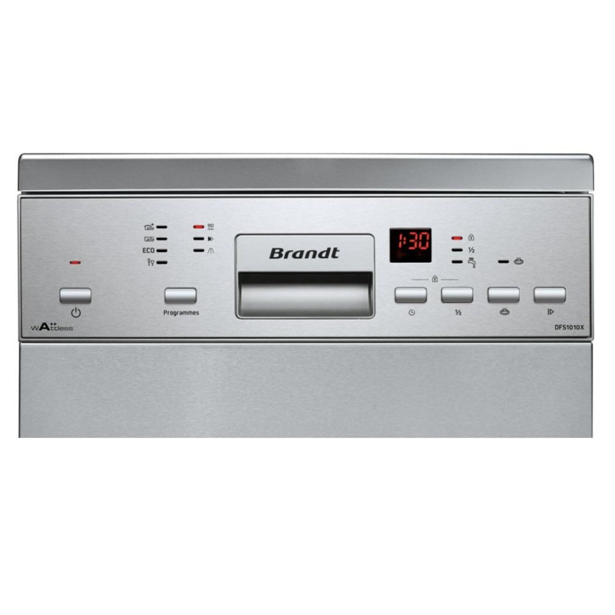 BRANDT Lave-vaisselle 45cm 10 couverts 47db inox - dfs1010x