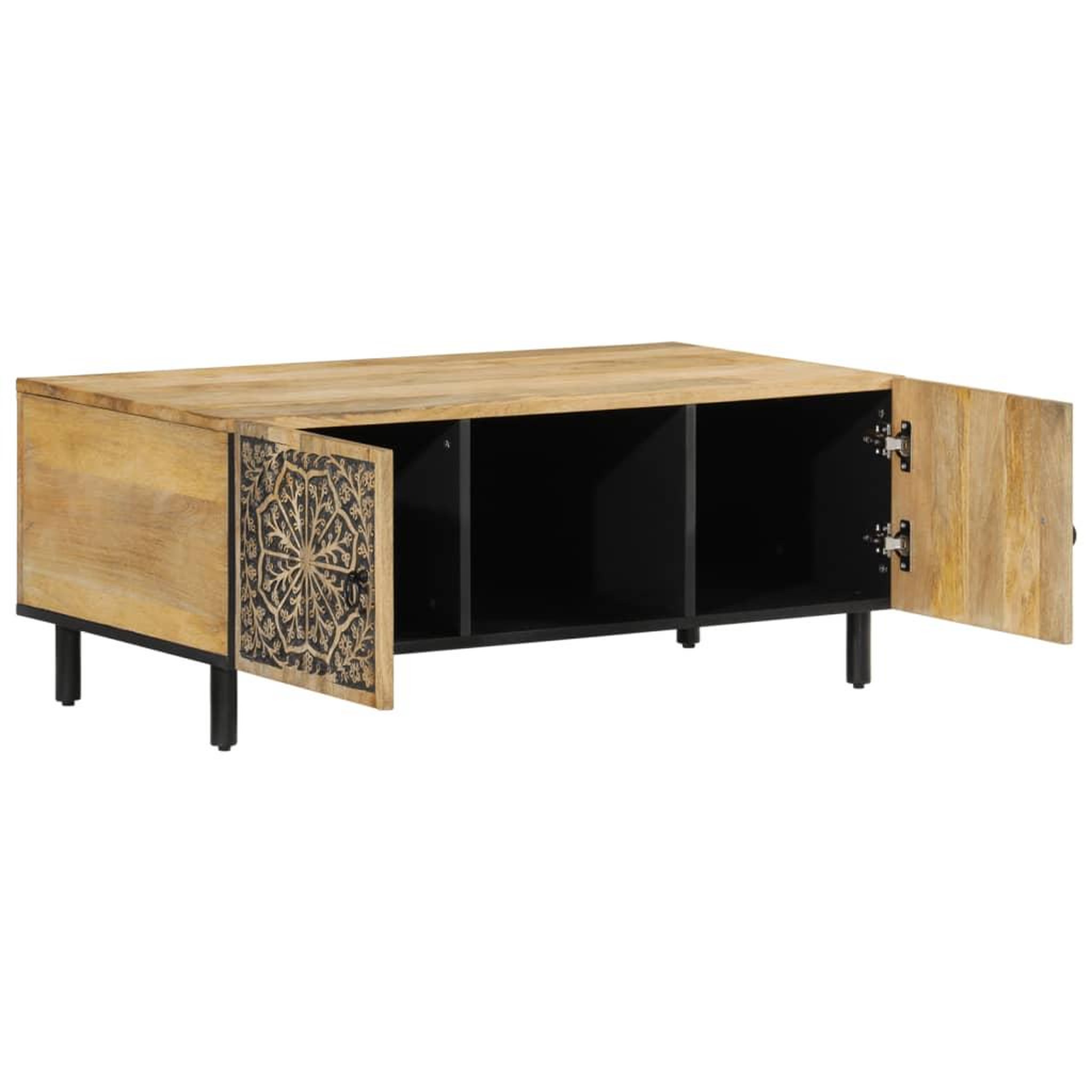 Voir la diapositive 4 : VIDAXL Table basse 100x54x40 cm bois de manguier massif