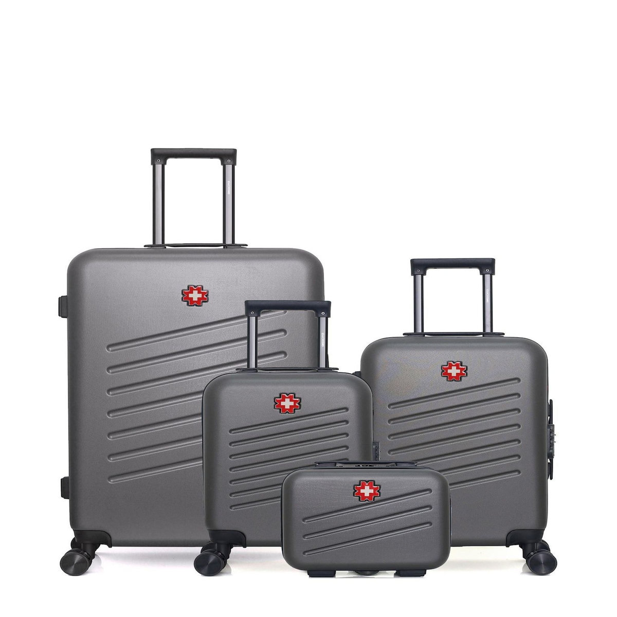 SWISS KOPPER SWISS KOPPER - LOT DE 4 - Valises grand format, cabine, cabine XXS et vanity ZURICH