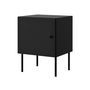Voir la diapositive 2 : BEST MOBILIER Lavaggi - table de chevet - noir - 45 cm