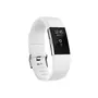 IBROZ Bracelet Fitbit Charge 2 Silicone blanc