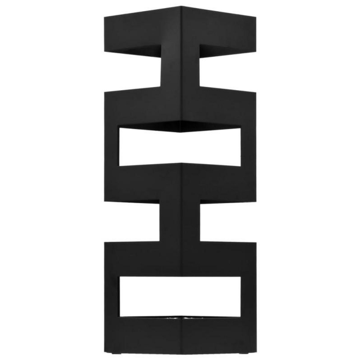 VIDAXL Porte parapluie Acier Noir