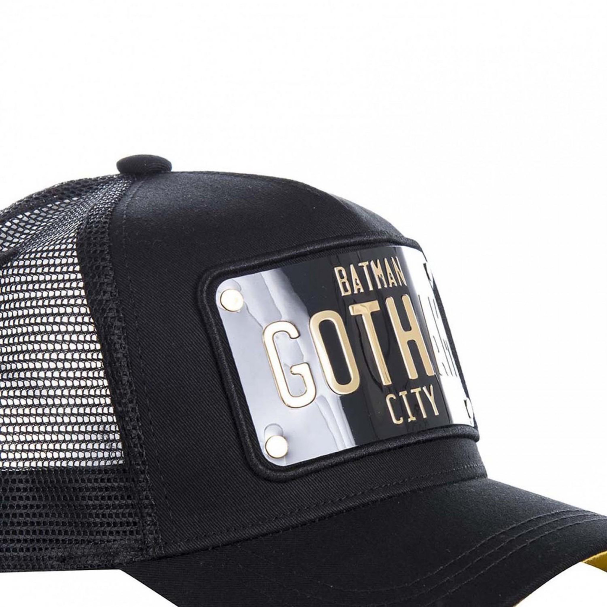 Voir la diapositive 3 : CAPSLAB Casquette DC Comics Batman Gotham Noir