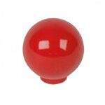 CENTRALE BRICO Bouton de meuble Boule rouge abs H.29 x l.28 x P.28 mm
